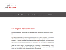 Tablet Screenshot of liteflighthelicopters.com